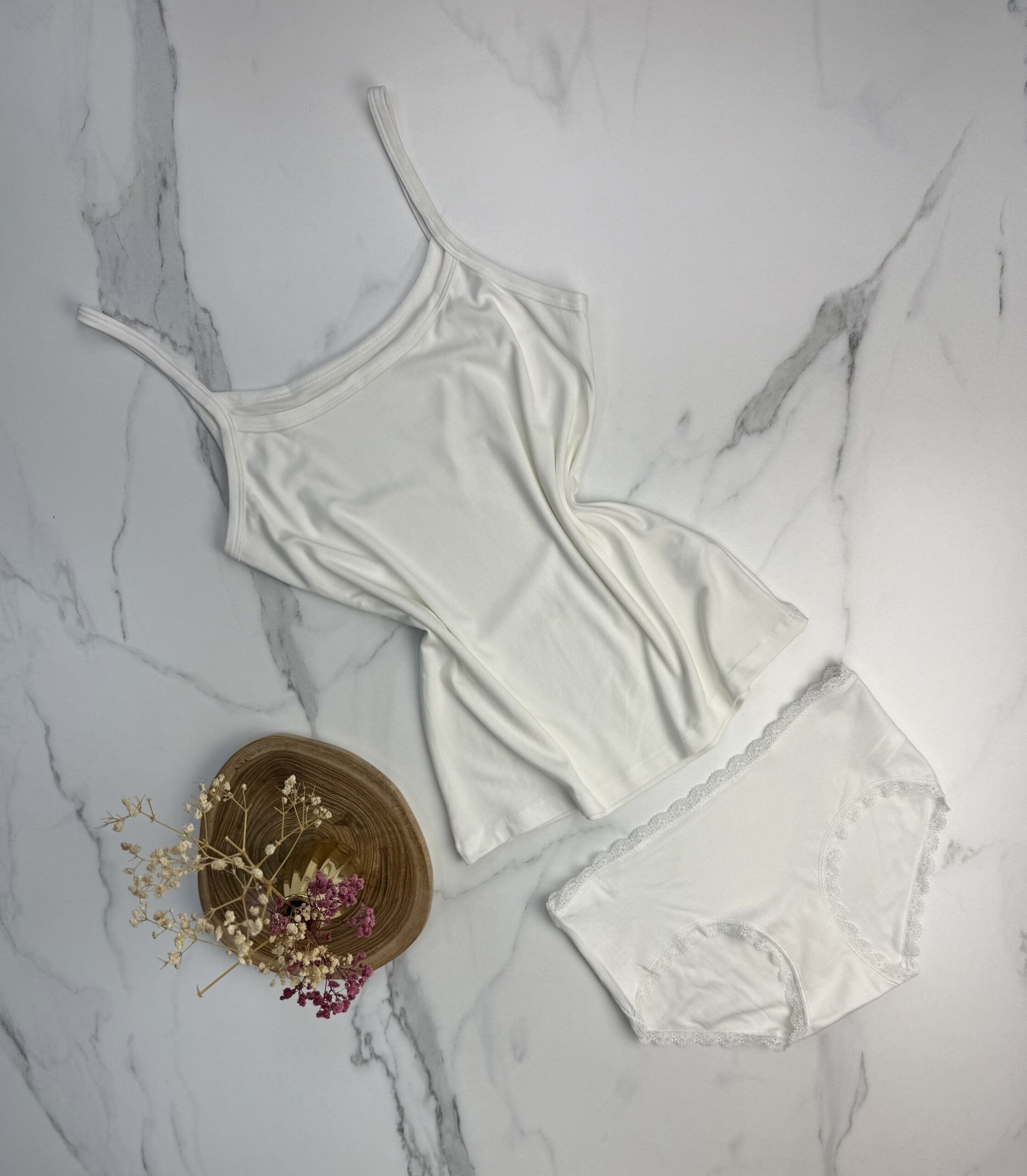 Tricot de peau + bas " Blanc " – Image 3