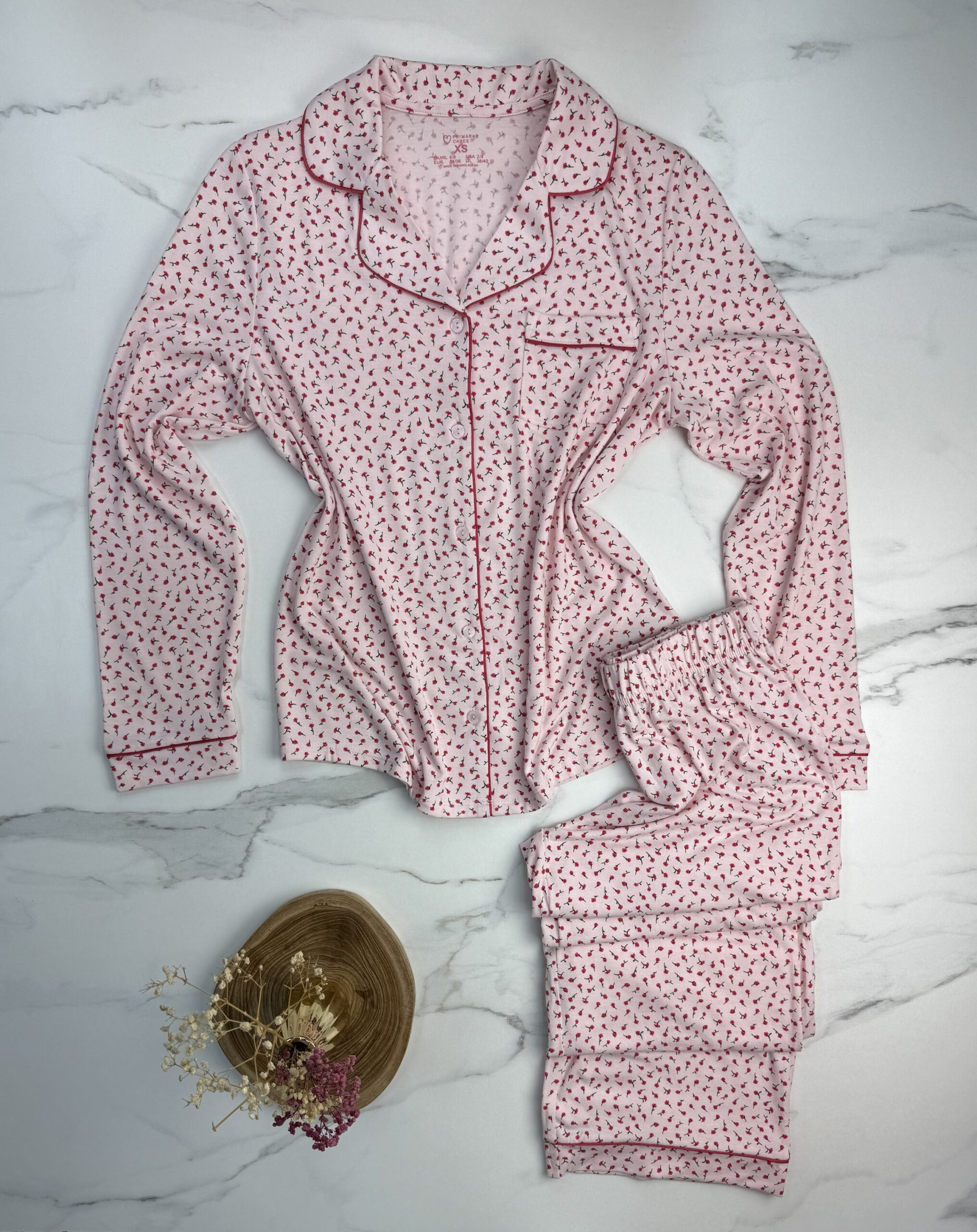 Pyjama Boutonnée à fleurs- Primark - – Image 3