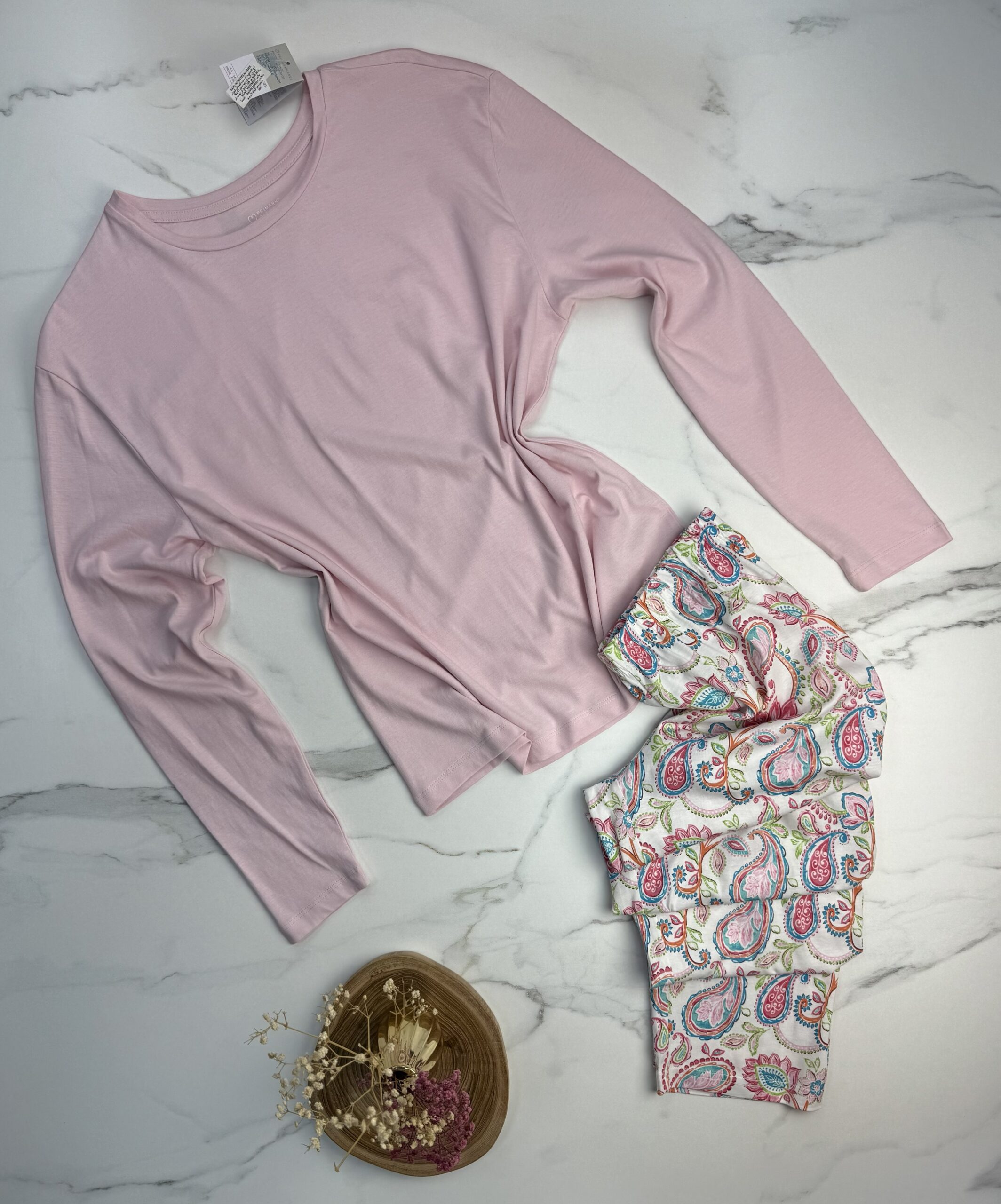 Pyjama haut manche longue - Primark - Pink