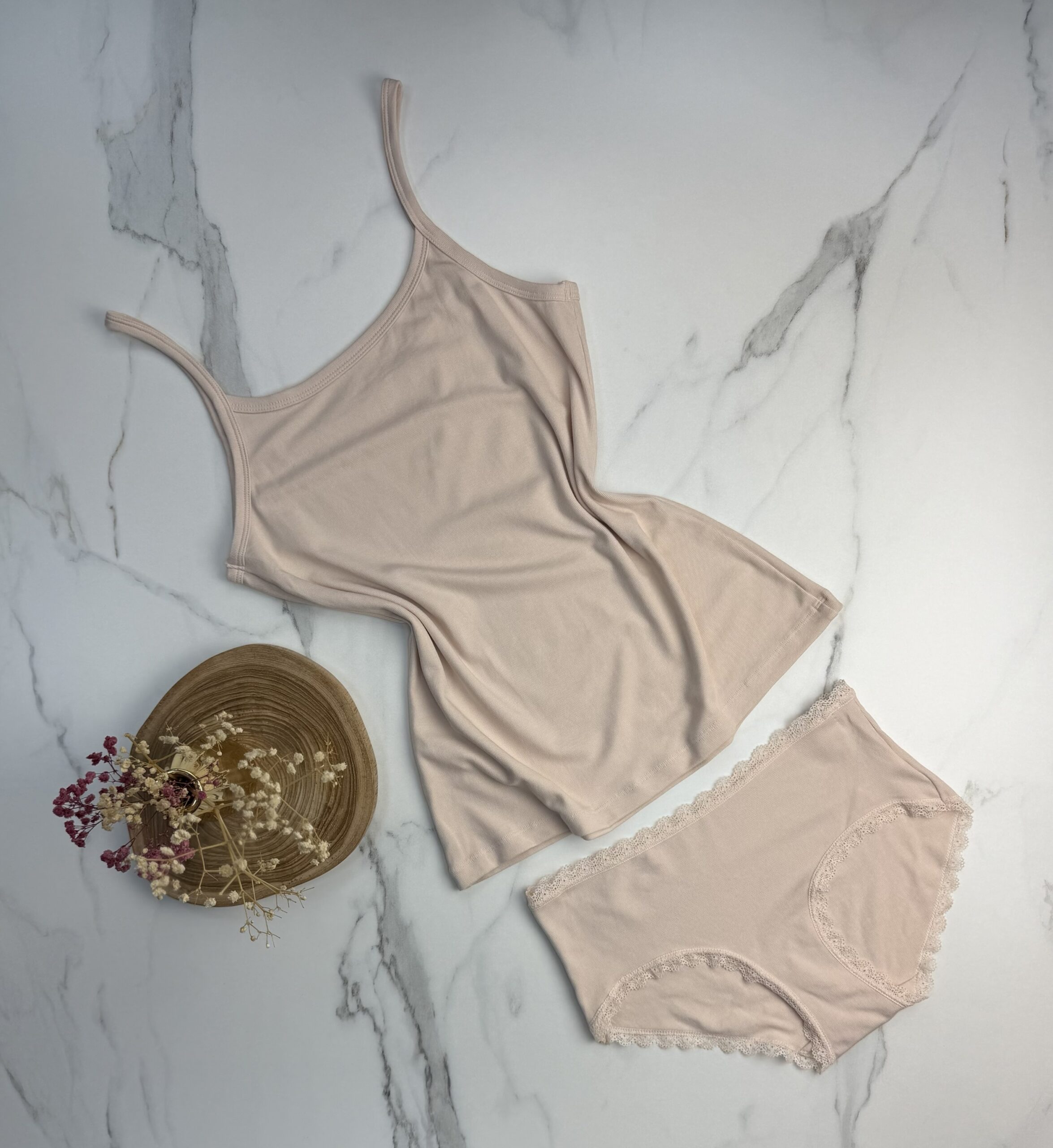 Tricot de peau + bas " beige " – Image 3