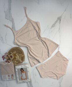 Tricot de peau + bas " beige "