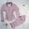 Pyjama 3 pcs " Léopard rose "