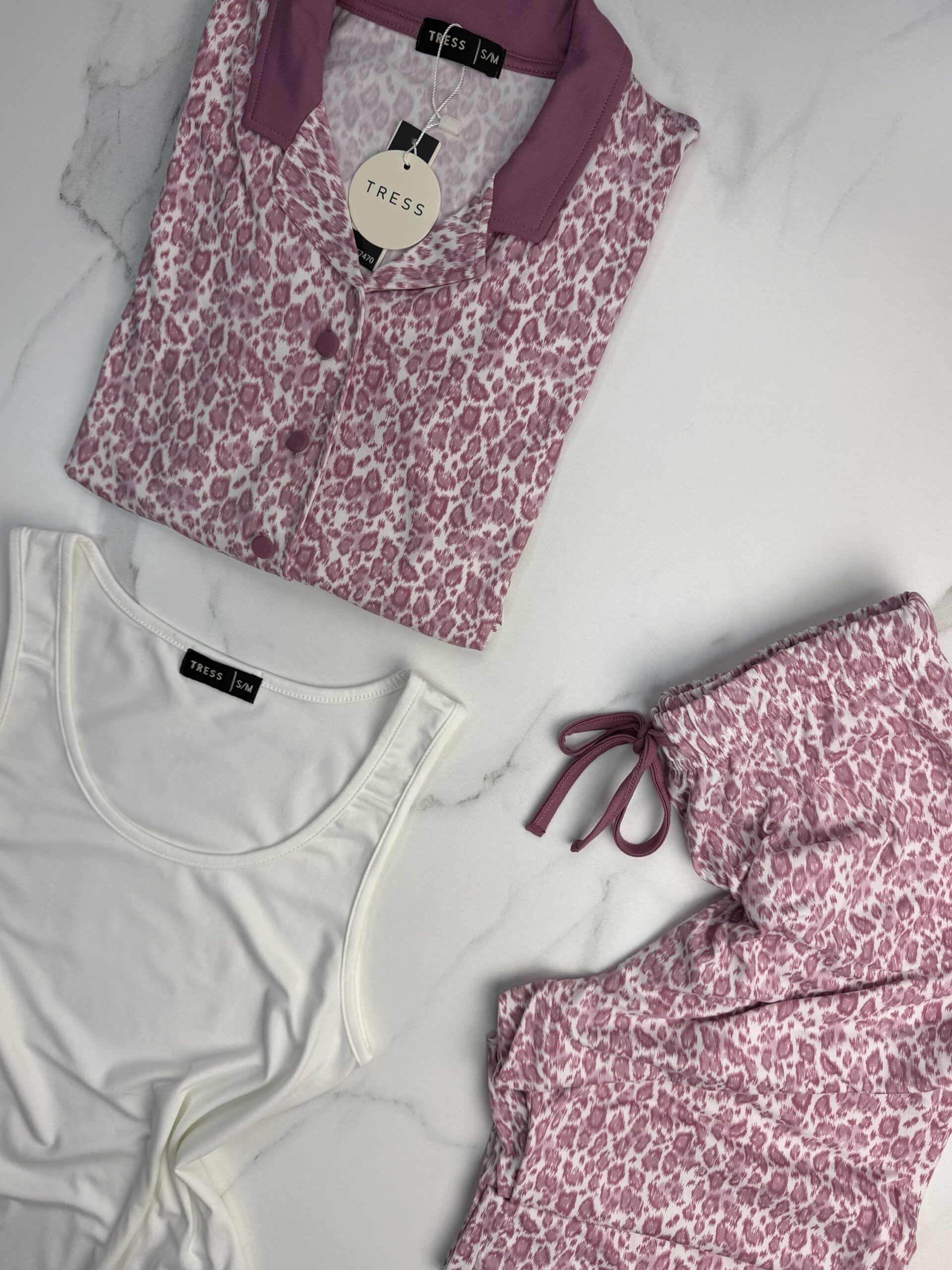 Pyjama 3 pcs " Léopard rose " – Image 3