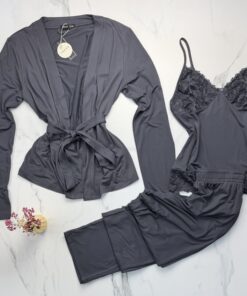 Alternative view of Pyjama 3 pcs " Gris "