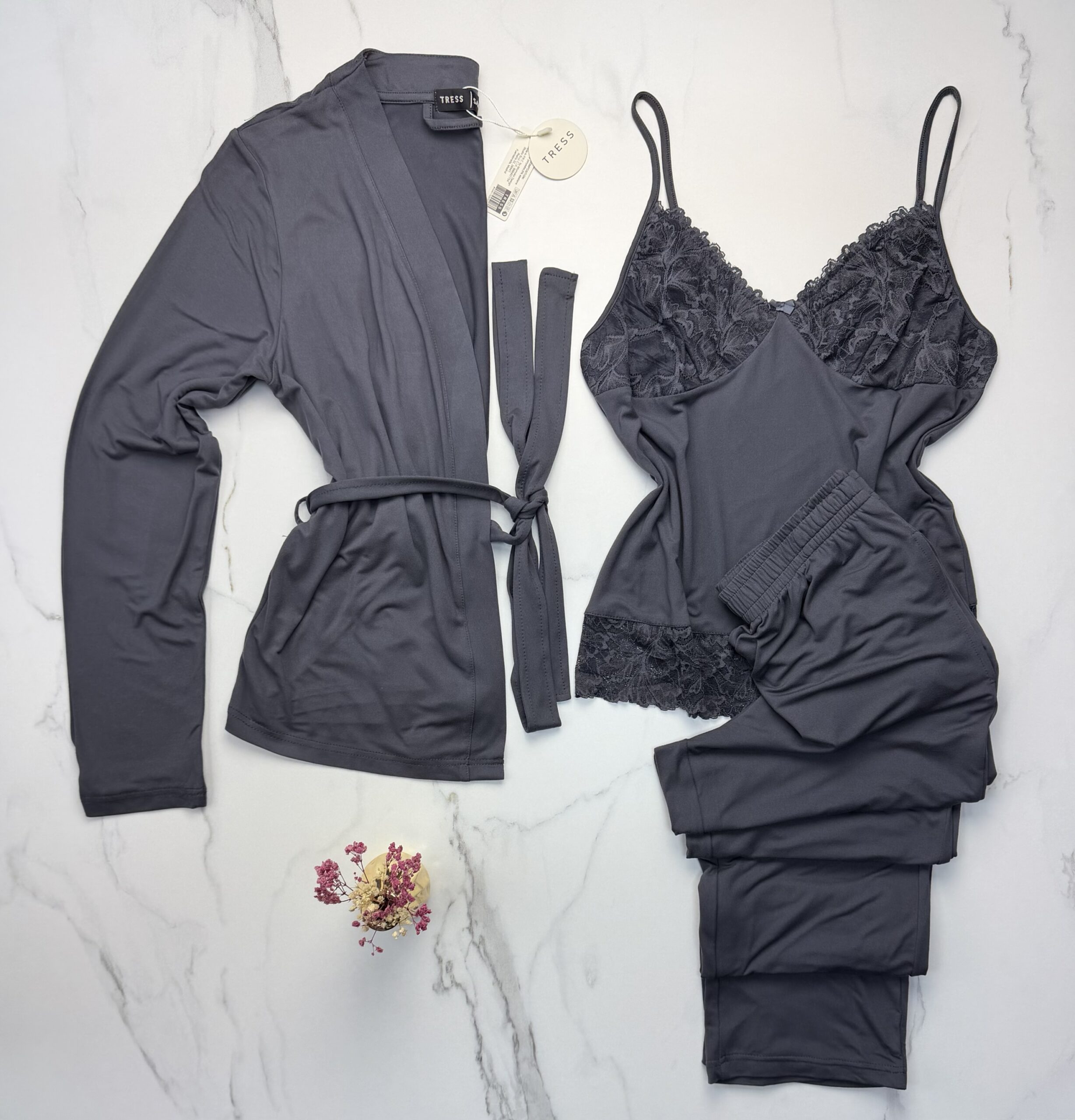 Pyjama 3 pcs " Gris "