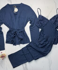 Alternative view of Pyjama 3 pcs " Bleu "