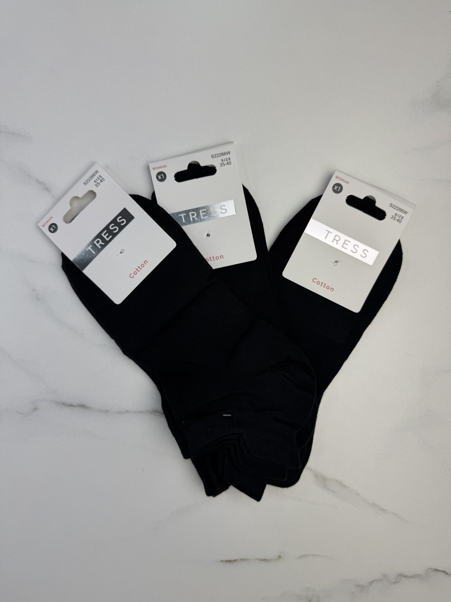 Pack de 3 chaussettes – Tress – Black – Image 2