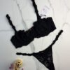 Ensemble 2 pcs Primark en dentelle  "Noir "