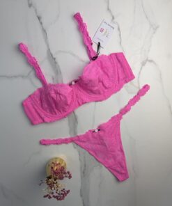 Ensemble 2 pcs Primark en dentelle  "Fushia"