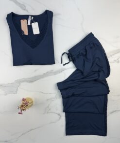 Alternative view of Pyjama haut manche longue " bleu nuit "