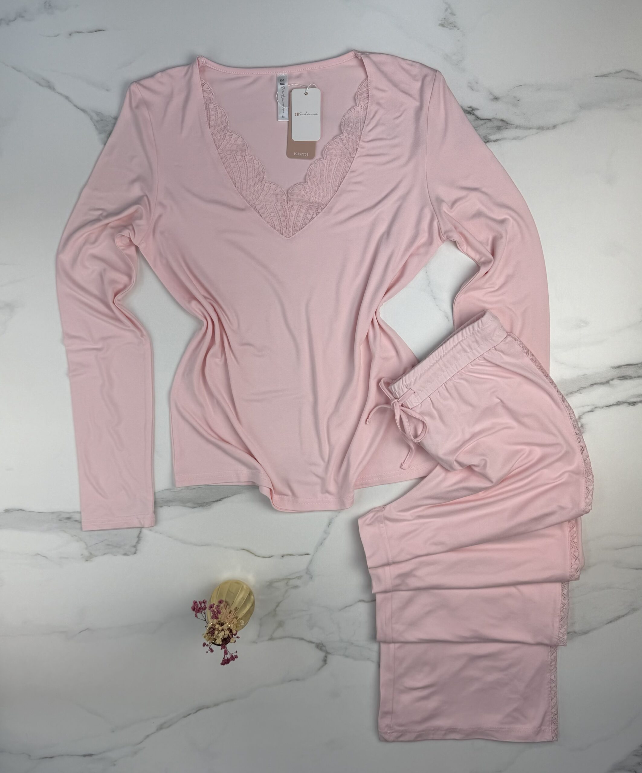 Pyjama haut manche longue " Rose " – Image 3