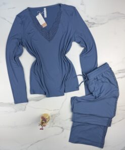 Alternative view of Pyjama haut manche longue " bleu ciel "