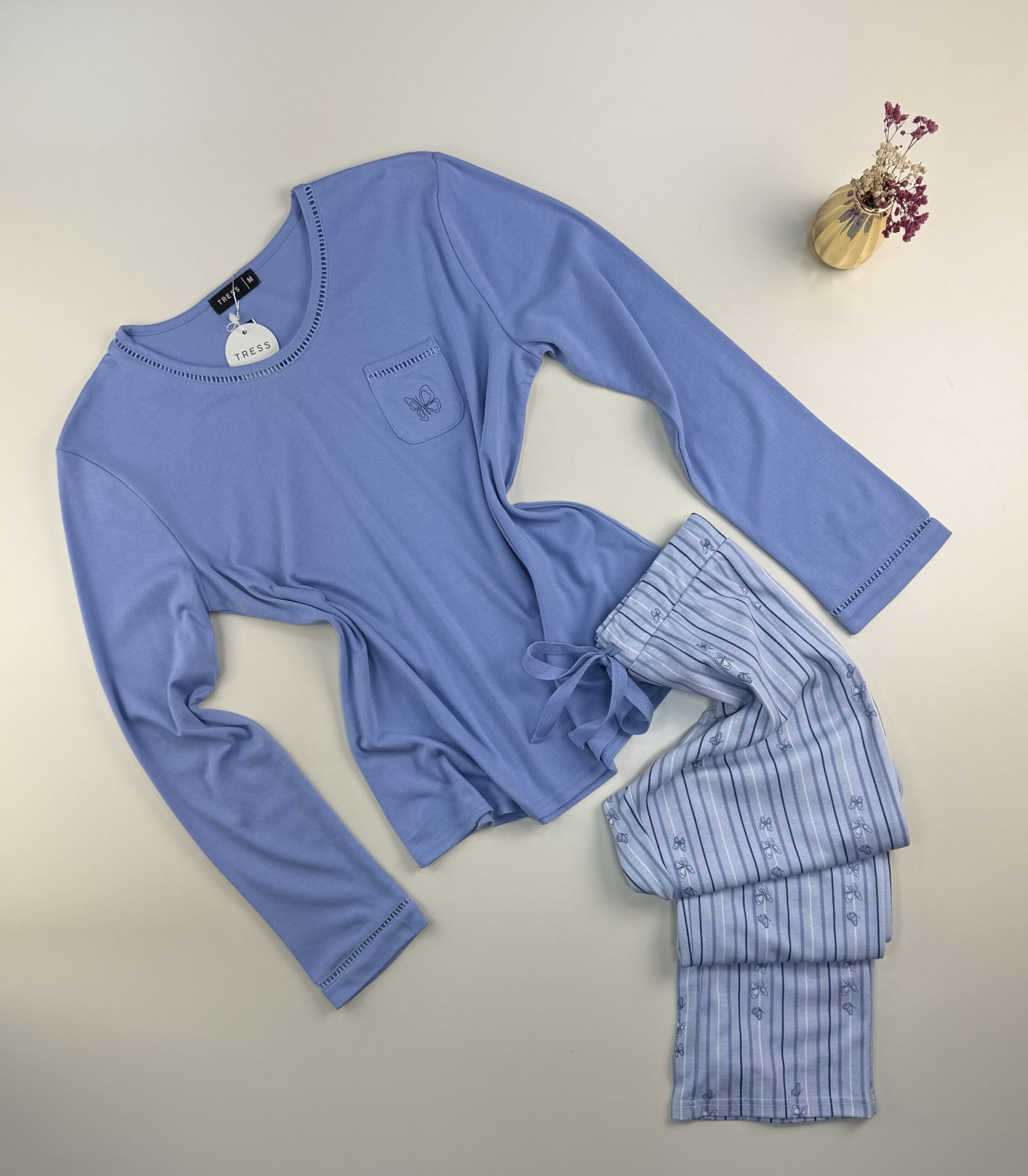 Pyjama haut manche longue " Bleu "