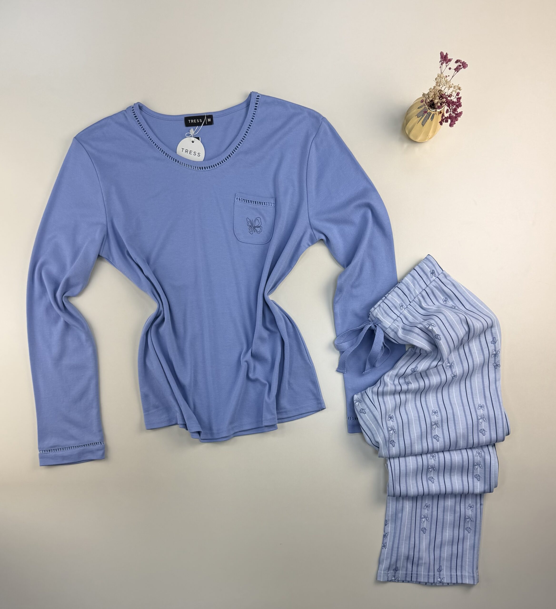 Pyjama haut manche longue " Bleu " – Image 3