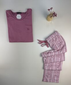 Alternative view of Pyjama haut manche longue " Rose "