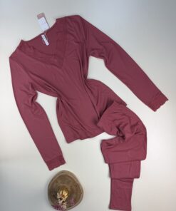 Pyjama haut manche longue " Saumon "