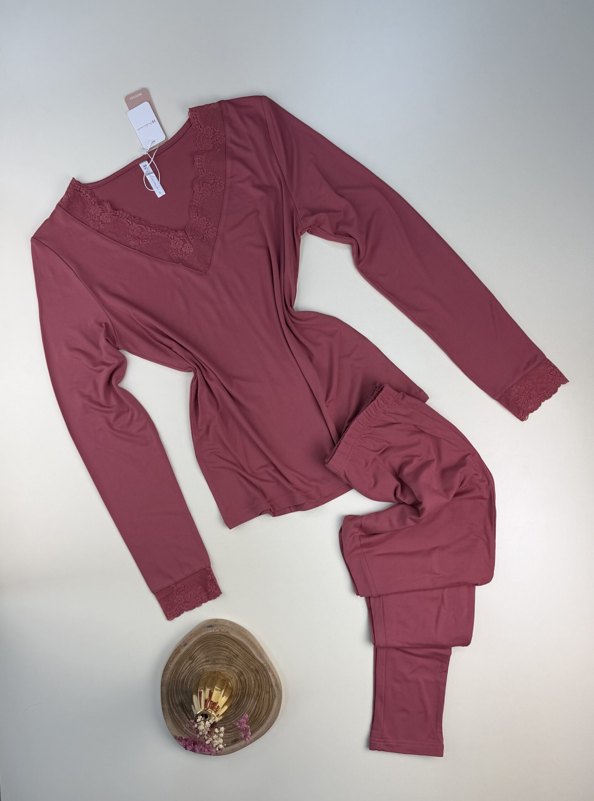 Pyjama haut manche longue " Saumon "