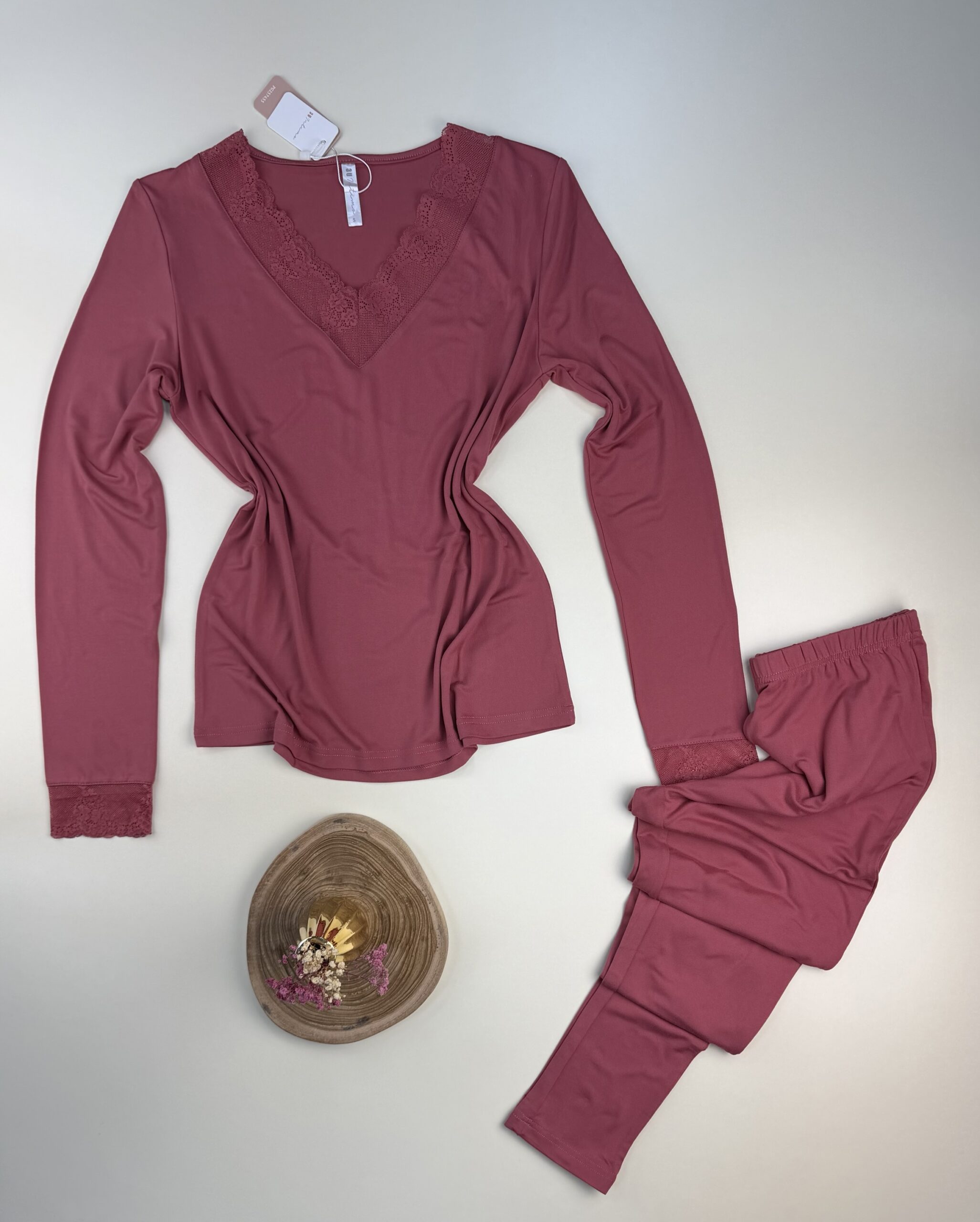 Pyjama haut manche longue " Saumon " – Image 3