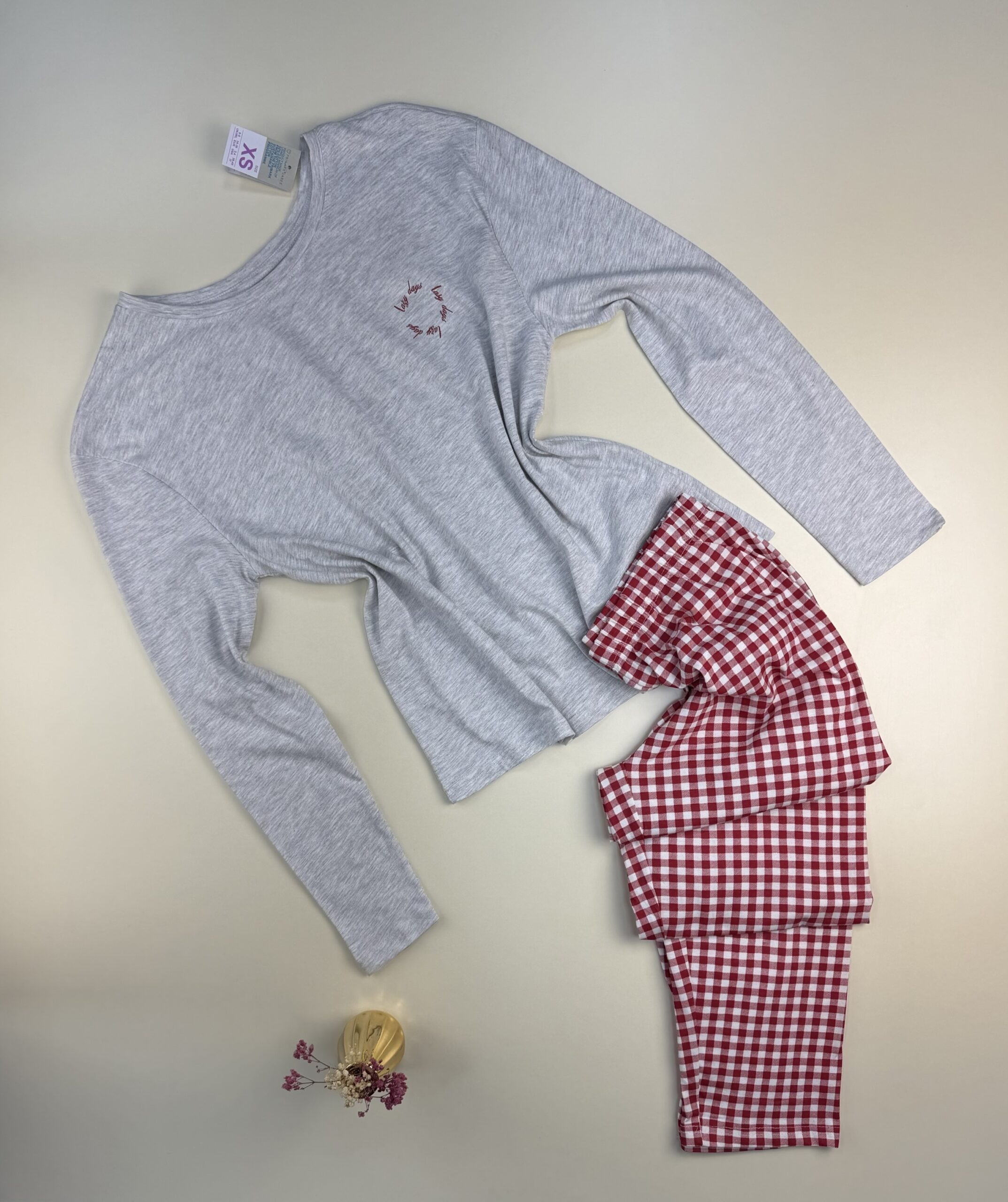 Pyjama haut manche longue - Primark - " à carreaux rouge "