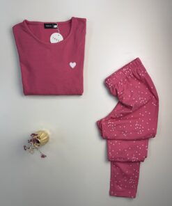 Alternative view of Pyjama haut manche longue " Rose "