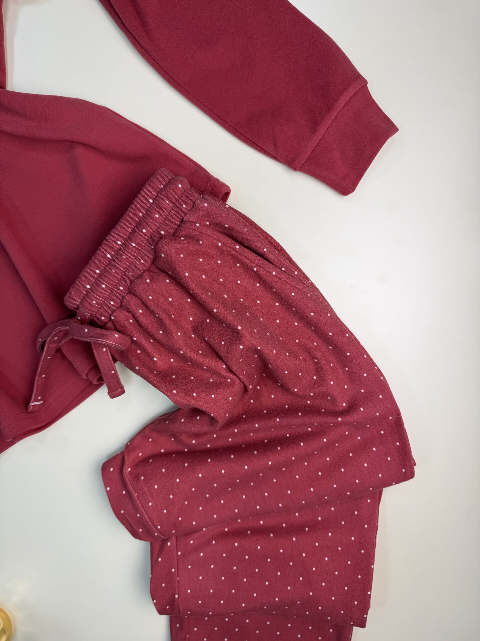 Pyjama pantalon haut manche longue " Rose foncé " – Image 4