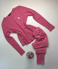 Pyjama haut manche longue " Rose "