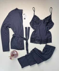 Pyjama 3 pcs " Gris "