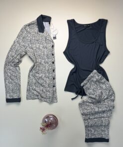 Alternative view of Pyjama 3 pcs " Léopard beige "