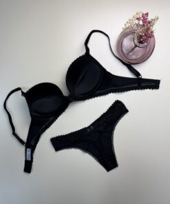 Alternative view of Ensemble 2 pcs " Noir " - Tress - Push Up