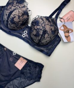 Alternative view of Ensemble 2 pcs H " Bleu nuit "