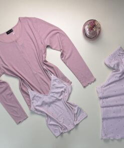 Pyjama 3 pcs boutonné "Rose"
