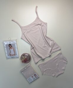 Tricot de peau + bas " beige "