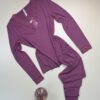 Pyjama haut manche longue " aubergines "