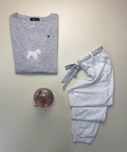 Alternative view of Pyjama haut manche longue " Gris "