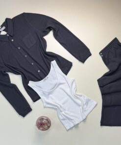 Pyjama 3 pcs boutonné "Gris"