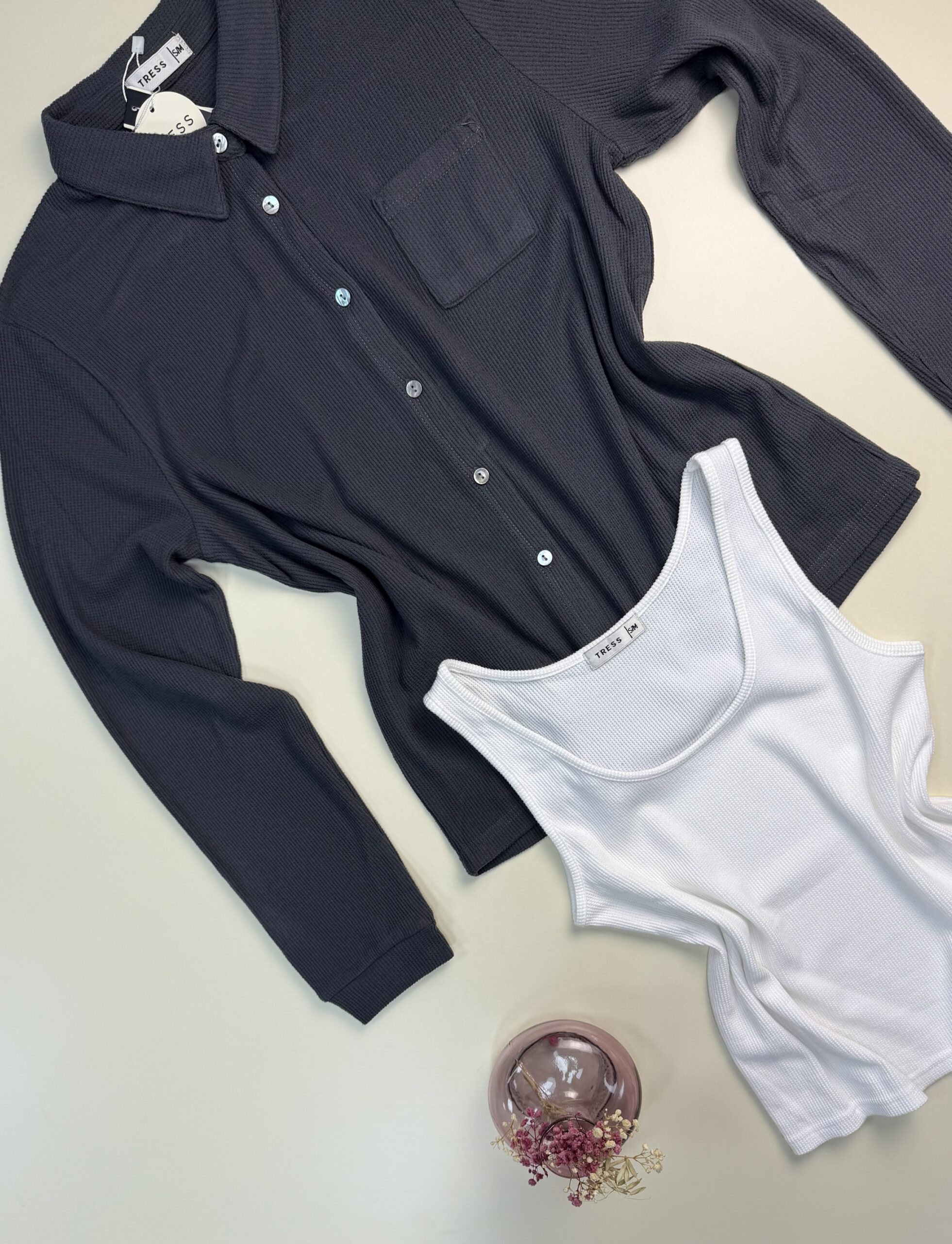 Pyjama 3 pcs boutonné "Gris" – Image 4