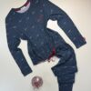 Pyjama pantalon haut manche longue " Bleu  "