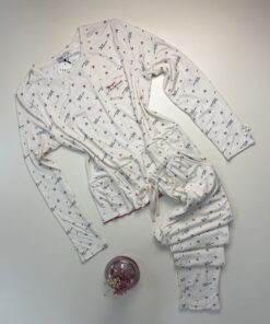 Pyjama pantalon haut manche longue " Blanc cassé "