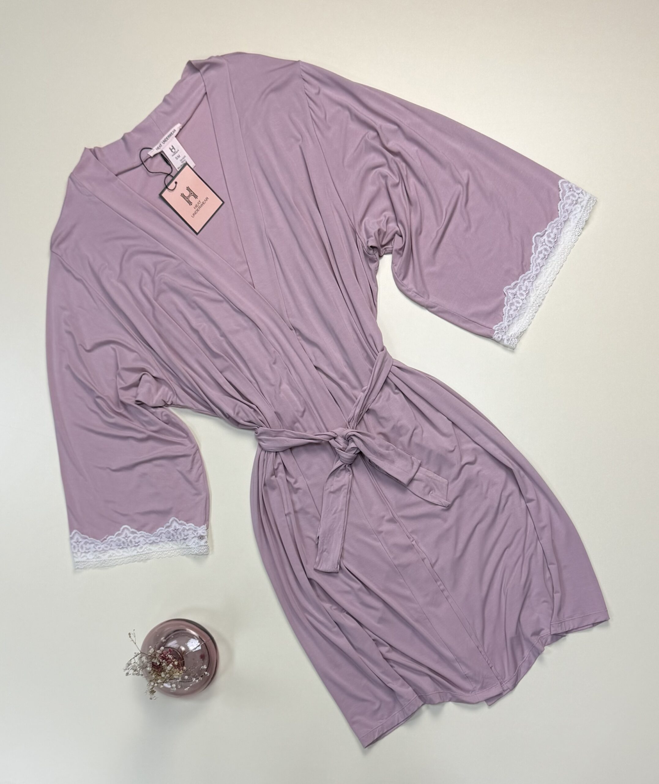 Ensemble nuisette peignoir "Bois de rose" – Image 3