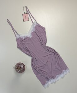 Alternative view of Ensemble nuisette peignoir "Bois de rose"