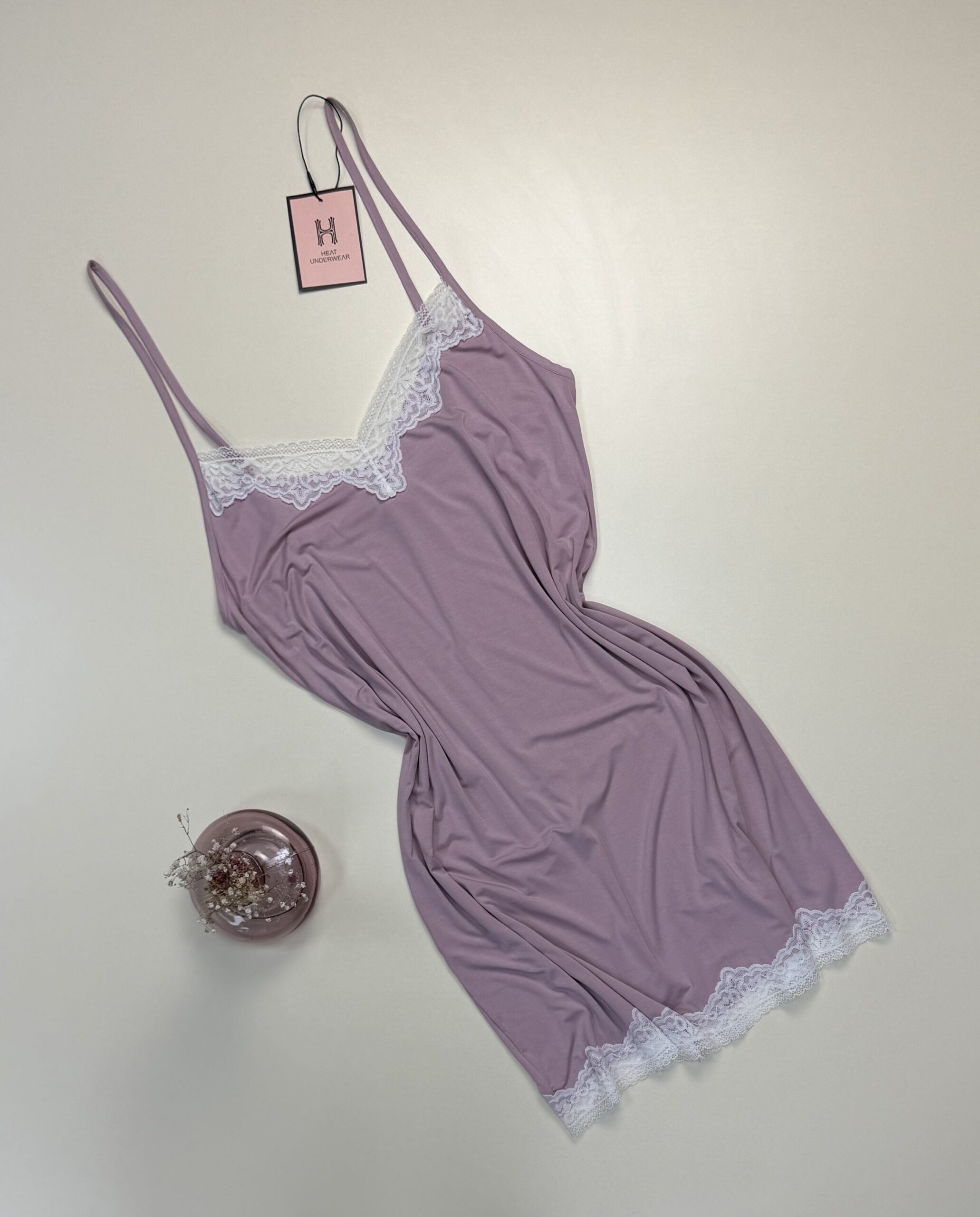 Ensemble nuisette peignoir "Bois de rose" – Image 2