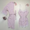 Ensemble nuisette peignoir "Rose"