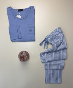 Alternative view of Pyjama haut manche longue " Bleu "