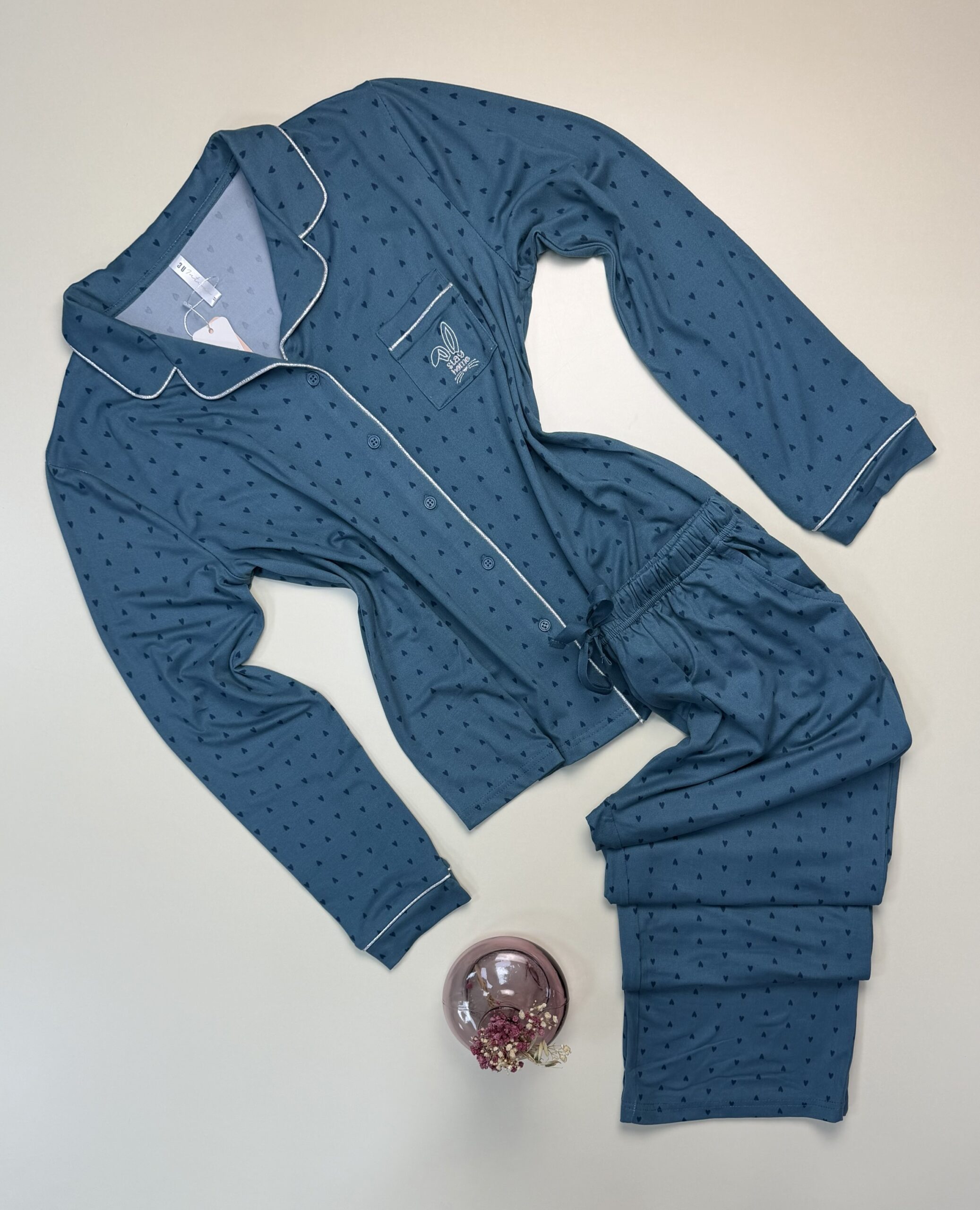 Pyjama boutonné "Vert"