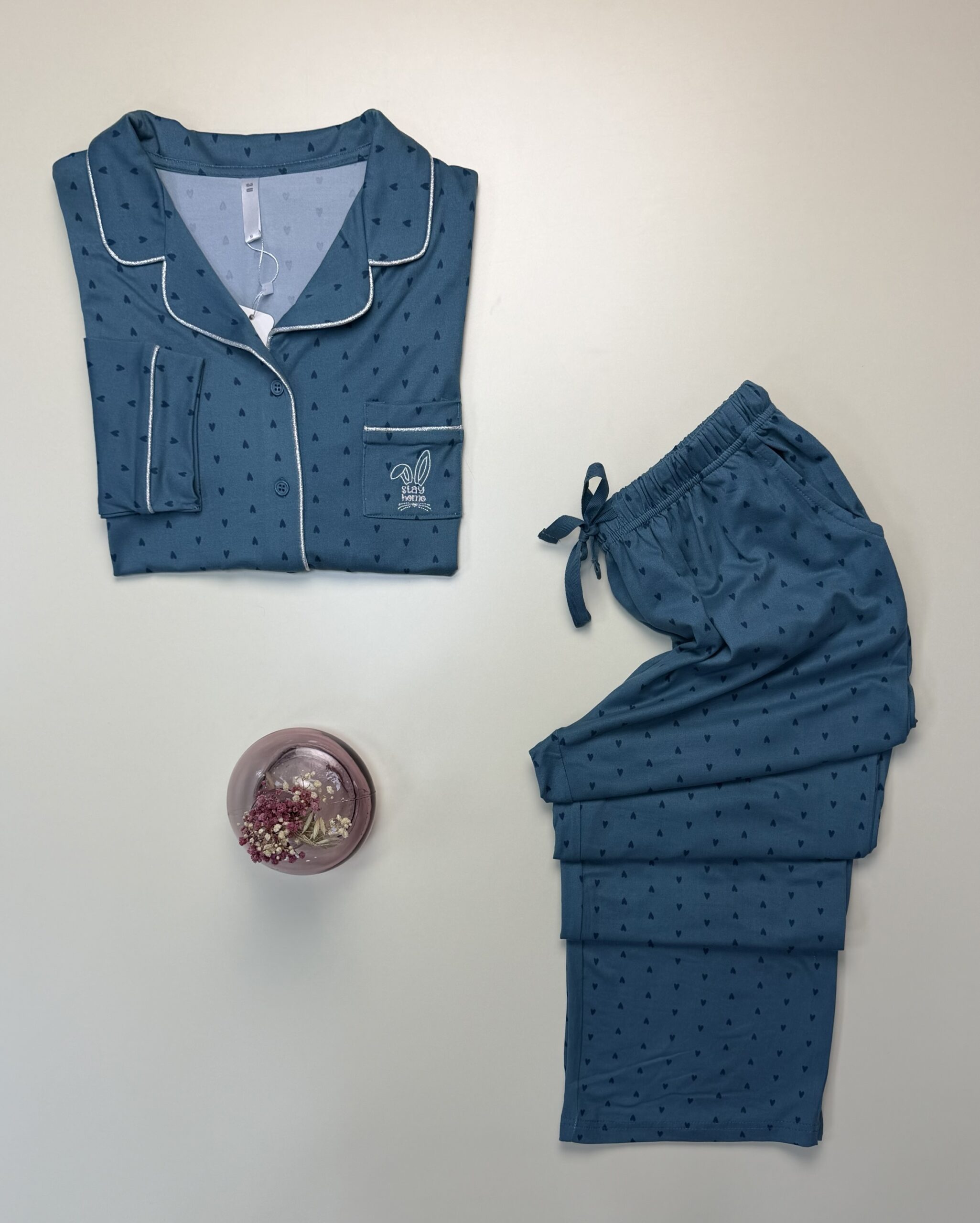 Pyjama boutonné "Vert" – Image 2