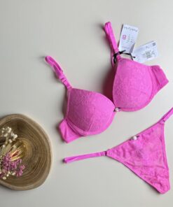 Ensemble 2 pcs Primark push up  "Fushia petite fleur"