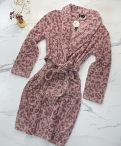 Robe de chambre - Tress - léopard rose