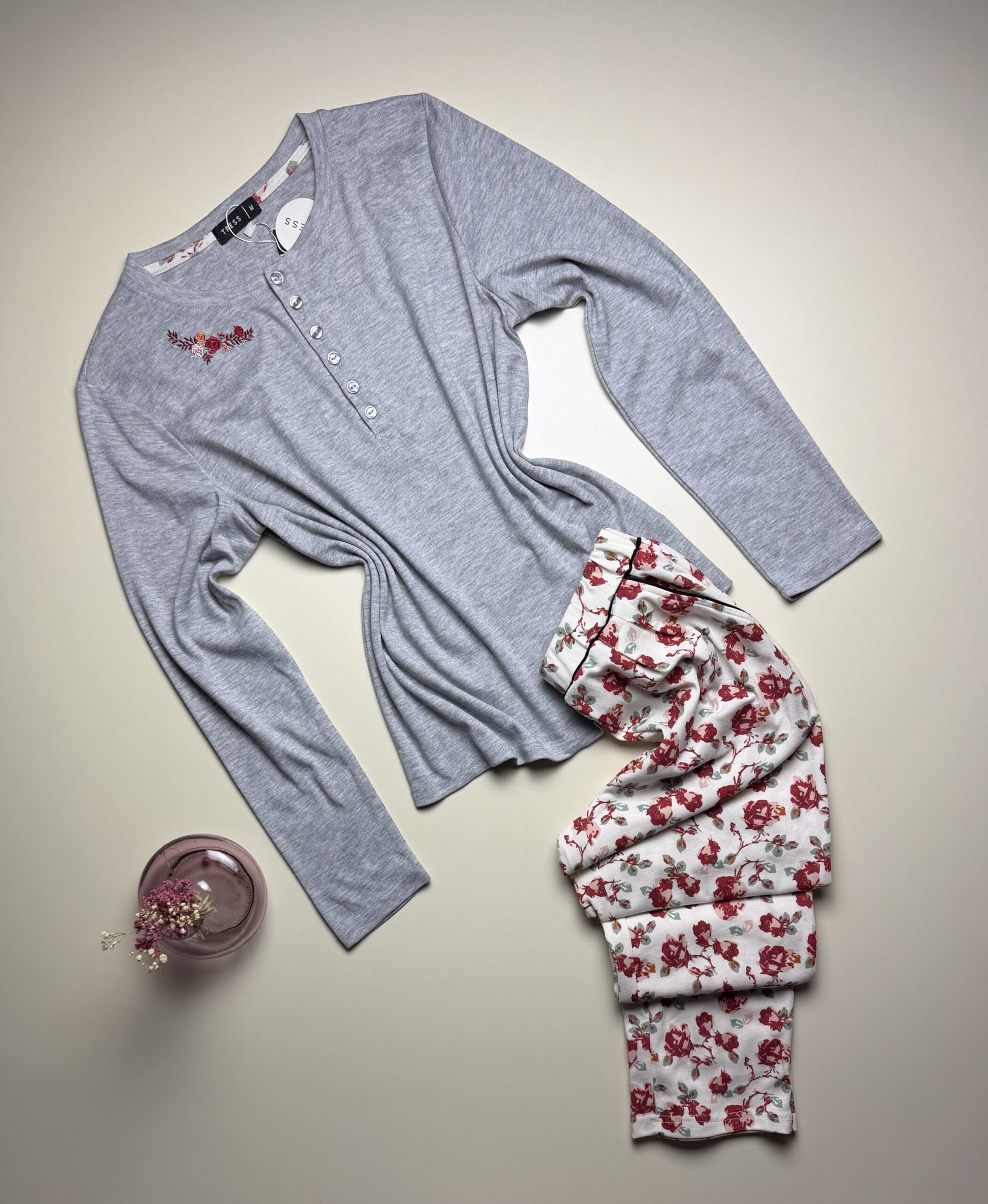 Pyjama Manche Longue "Gris"