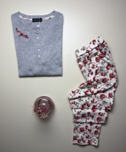 Alternative view of Pyjama Manche Longue "Gris"