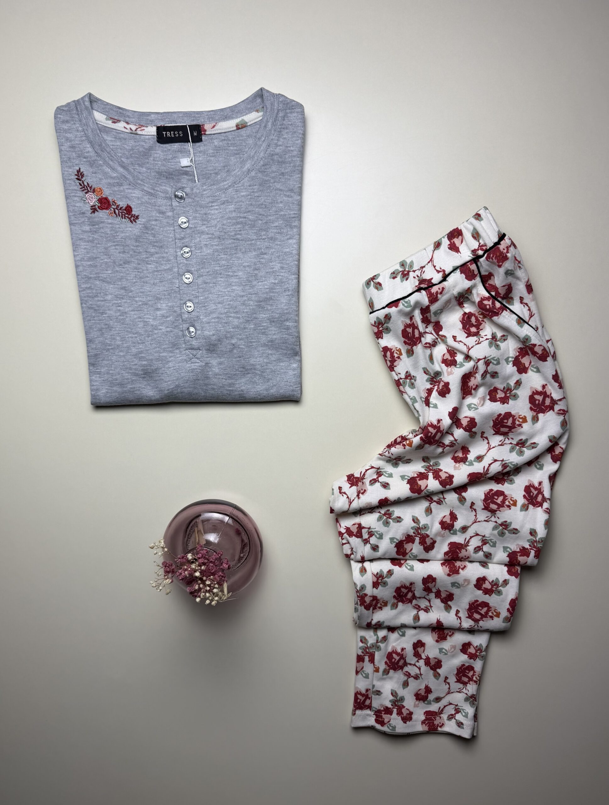 Pyjama Manche Longue "Gris" – Image 2